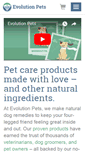 Mobile Screenshot of evolutionpets.com