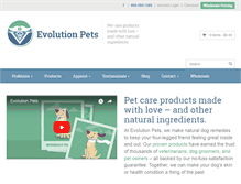 Tablet Screenshot of evolutionpets.com